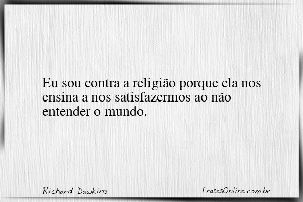 Frase de Richard Dawkins