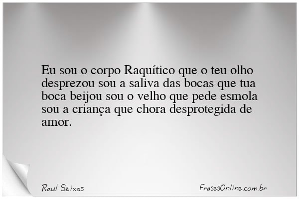 Frase de Raul Seixas