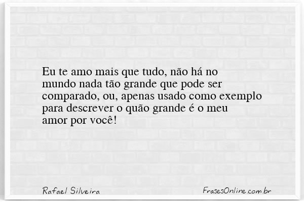 Frase de Rafael Silveira