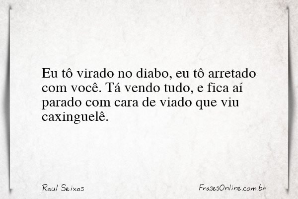 Frase de Raul Seixas