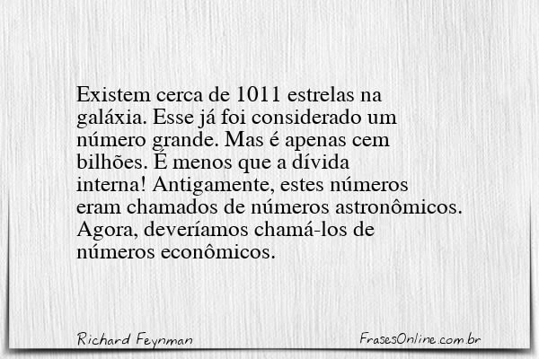 Frase de Richard Feynman