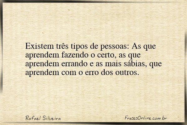 Frase de Rafael Silveira