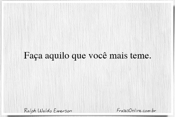 Frase de Ralph Waldo Emerson