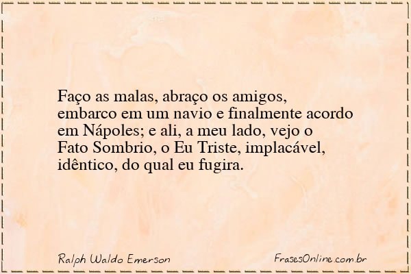 Frase de Ralph Waldo Emerson