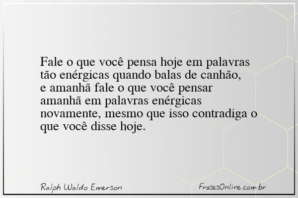 Frase de Ralph Waldo Emerson