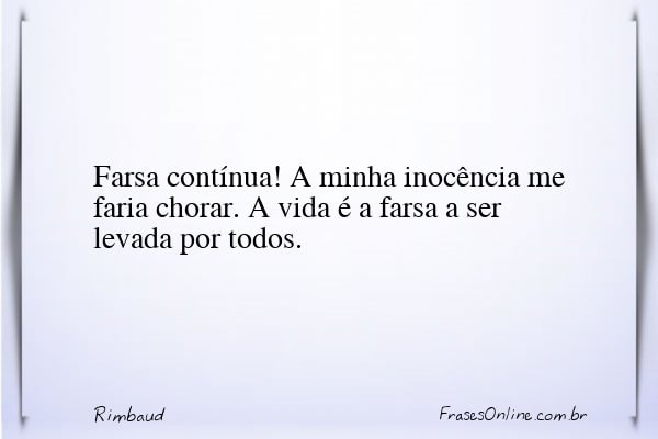 Frase de Rimbaud