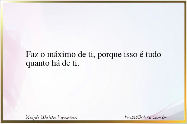 Frase de Ralph Waldo Emerson