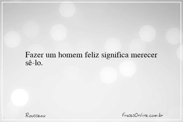 Frase de Rousseau