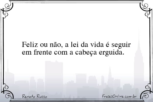 Frase de Renato Russo