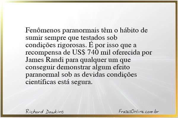 Frase de Richard Dawkins