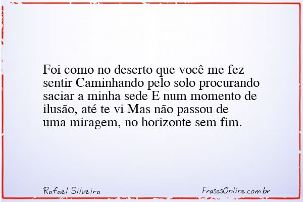 Frase de Rafael Silveira
