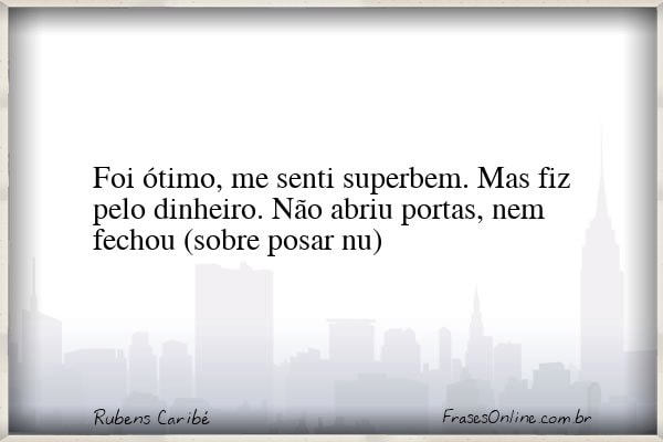 Frase de Rubens Caribé