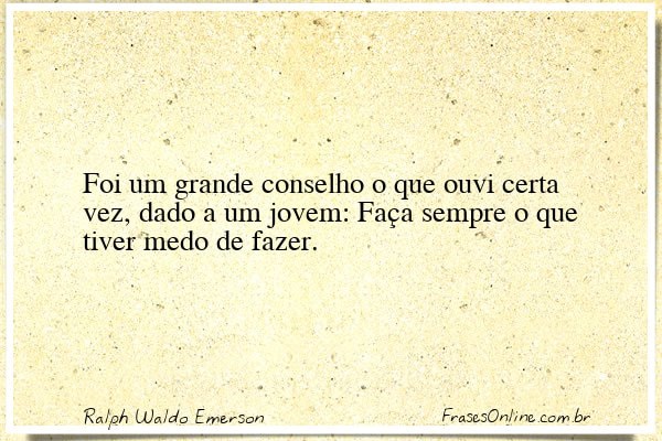Frase de Ralph Waldo Emerson