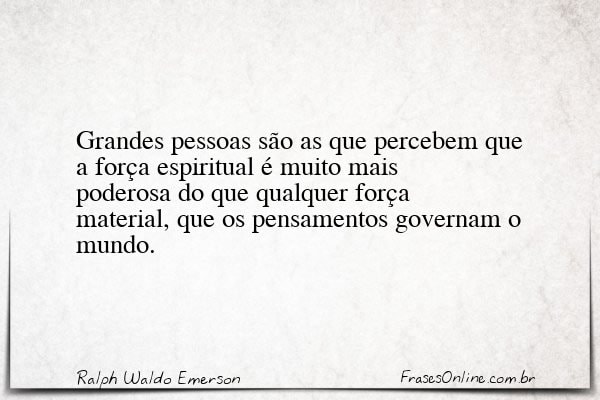 Frase de Ralph Waldo Emerson