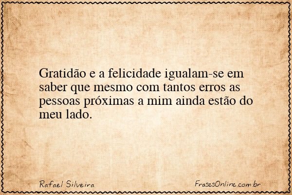 Frase de Rafael Silveira