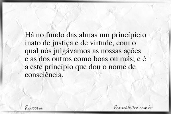 Frase de Rousseau