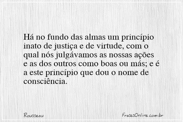 Frase de Rousseau