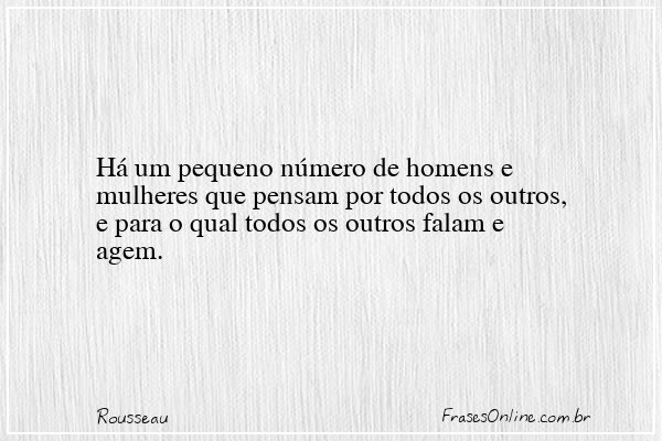 Frase de Rousseau