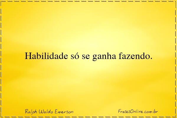 Frase de Ralph Waldo Emerson