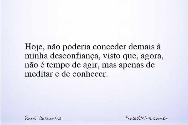 Frase de René Descartes