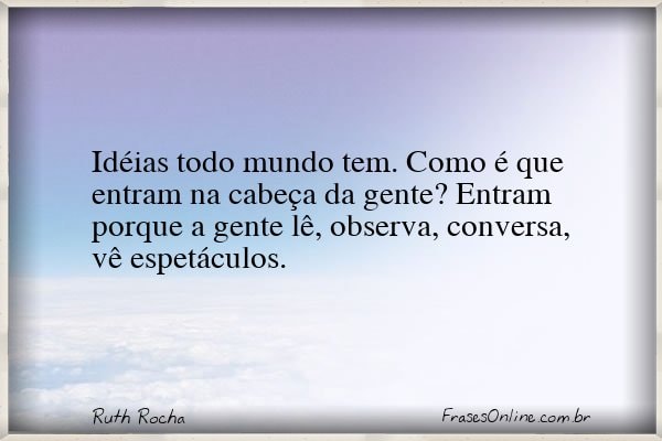 Frase de Ruth Rocha