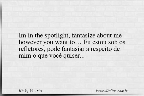 Frase de Ricky Martin