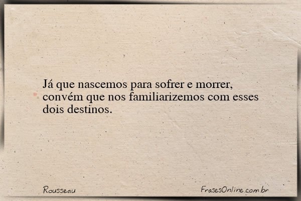 Frase de Rousseau