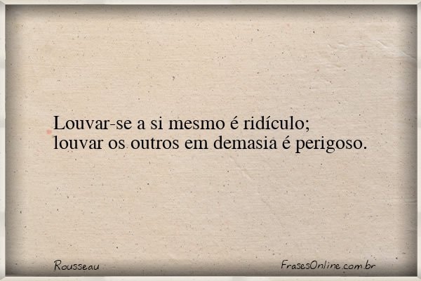 Frase de Rousseau