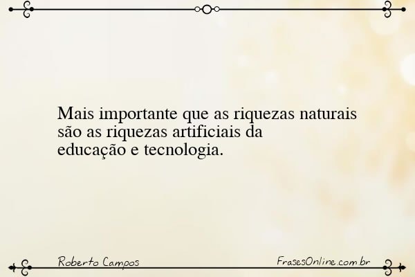 Frase de Roberto Campos