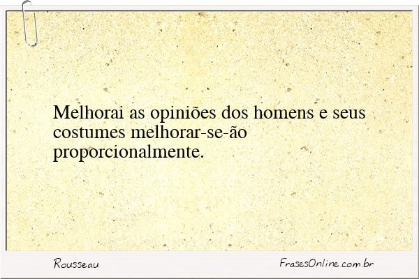 Frase de Rousseau