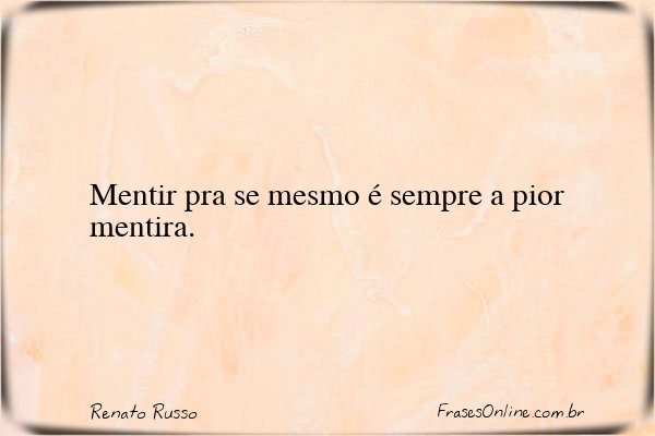 Frase de Renato Russo