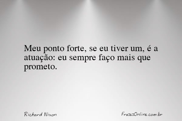 Frase de Richard Nixon