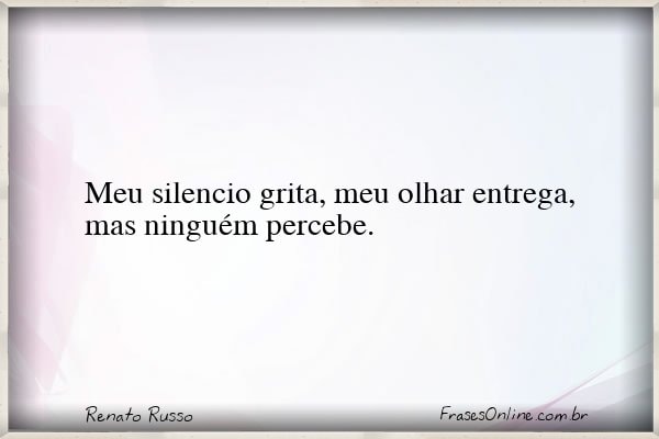 Frase de Renato Russo