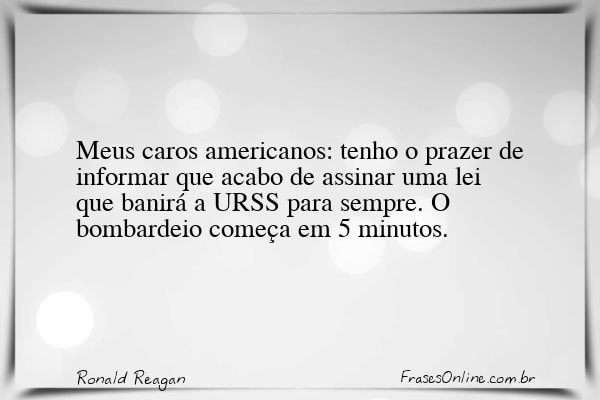 Frase de Ronald Reagan