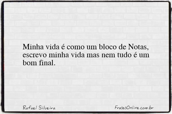 Frase de Rafael Silveira
