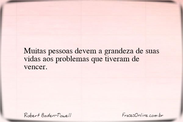 Frase de Robert Baden-Powell
