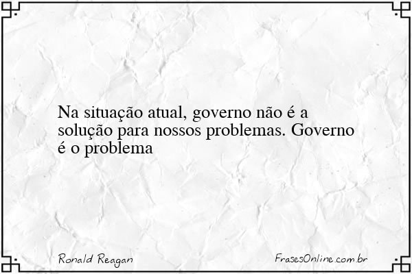 Frase de Ronald Reagan