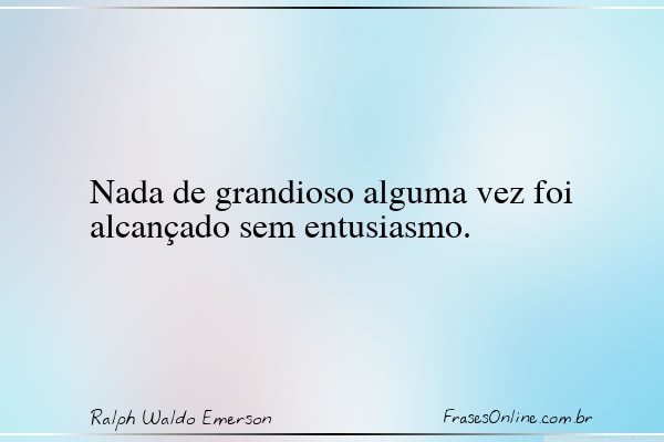 Frase de Ralph Waldo Emerson