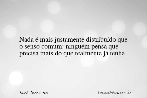 Frase de René Descartes