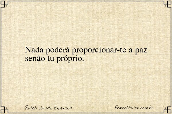 Frase de Ralph Waldo Emerson