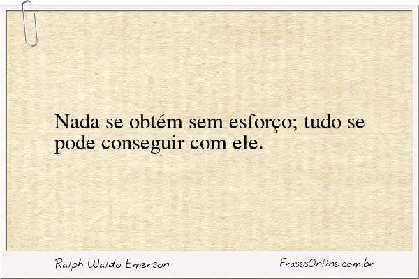 Frase de Ralph Waldo Emerson