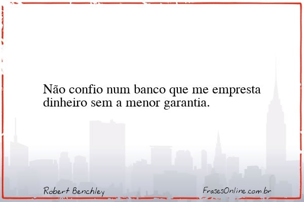 Frase de Robert Benchley