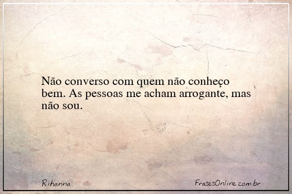 Frase de Rihanna