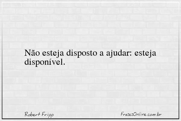 Frase de Robert Fripp