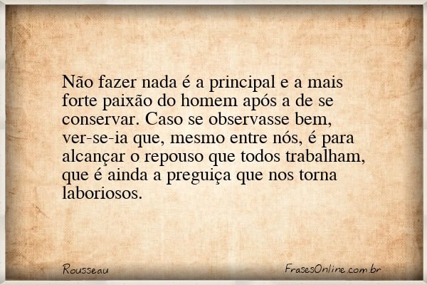 Frase de Rousseau