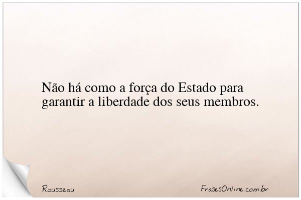 Frase de Rousseau