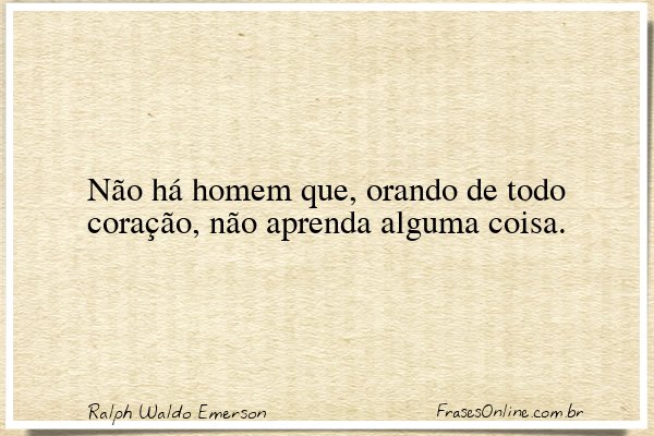 Frase de Ralph Waldo Emerson