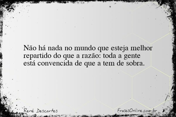 Frase de René Descartes
