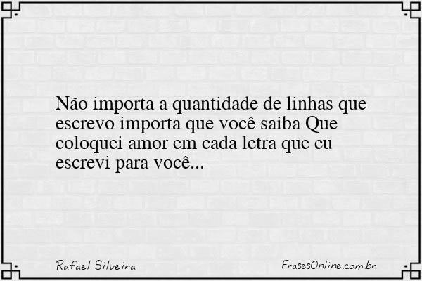 Frase de Rafael Silveira