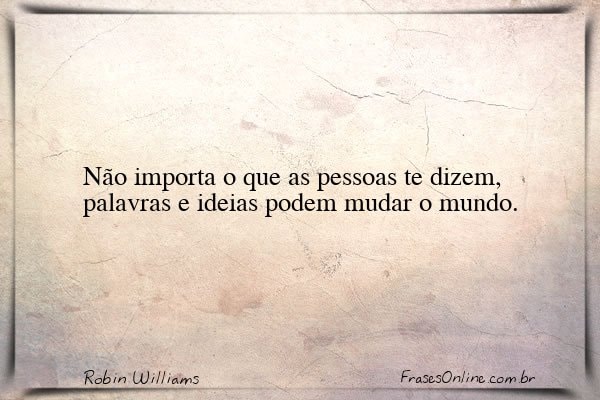Frase de Robin Williams